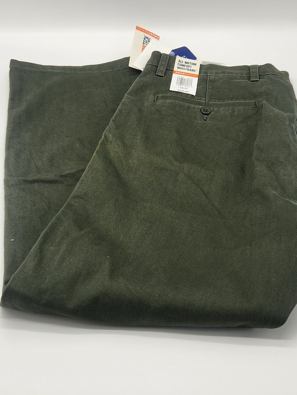 NWT Dockers Original Khaki Straight Fit Olive Green Chino Pants 36x30 $58
